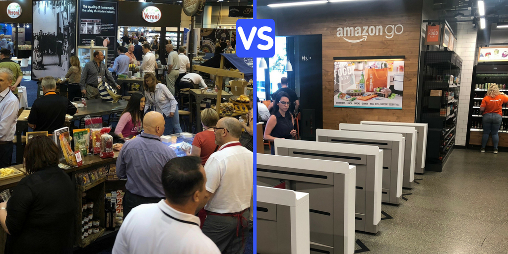 grocery store comparison with amazongo