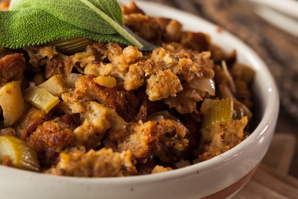 Cheap and easy Thanksgiving stuffing dish.
